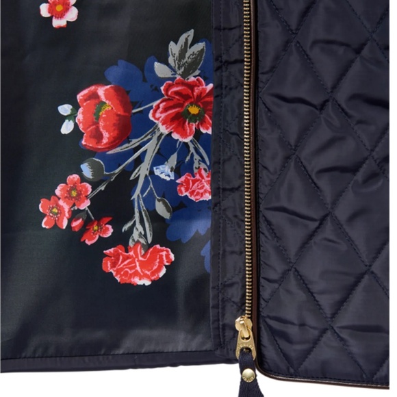 EUC Joules Brookdale Quilted Vest in Marine Navy,  US 14, UK 16 - Picture 7 of 13